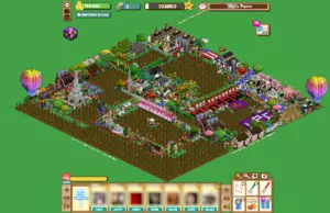 One player's customised farm. One player's customised farm.